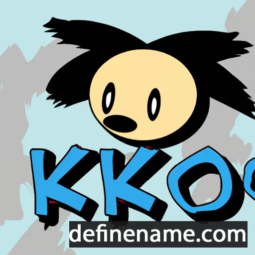 cartoon of the name Kiko