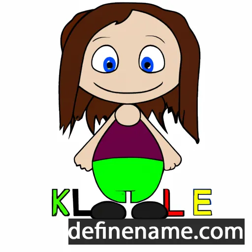 cartoon of the name Kilie