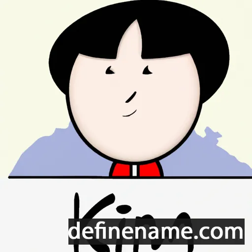 cartoon of the name Kim