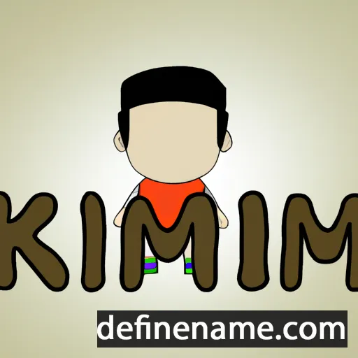 cartoon of the name Kim