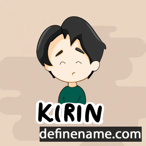 cartoon of the name Kiran