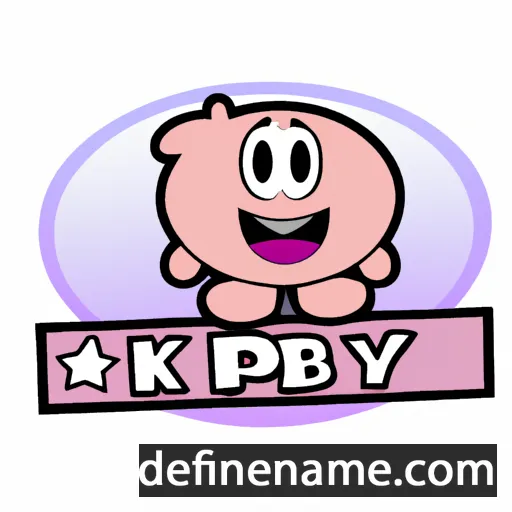 cartoon of the name Kirby