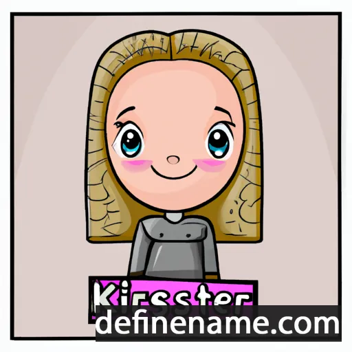 cartoon of the name Kirsten