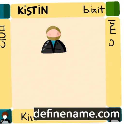 cartoon of the name Kirstin