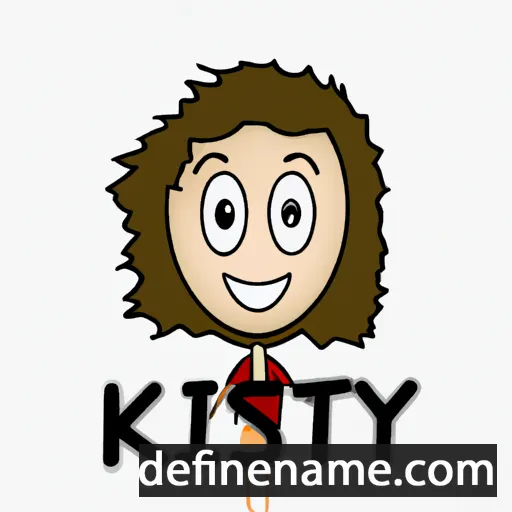 cartoon of the name Kirsty