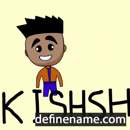 cartoon of the name Kishan