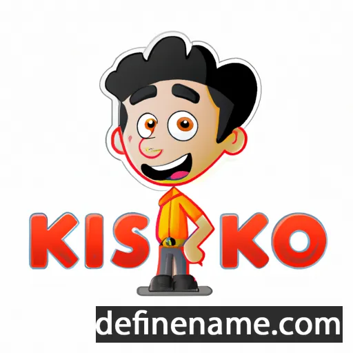 cartoon of the name Kishor