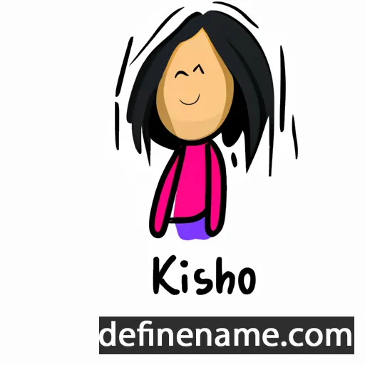 cartoon of the name Kishori