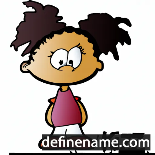 cartoon of the name Kizzy