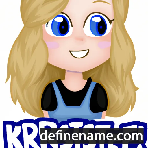 cartoon of the name Kjersti