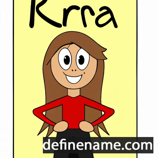 cartoon of the name Klára