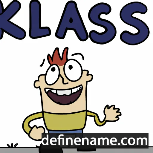 cartoon of the name Klas