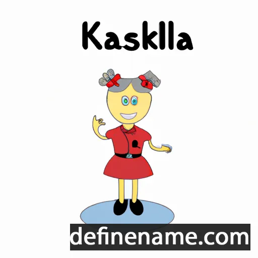 cartoon of the name Klasina