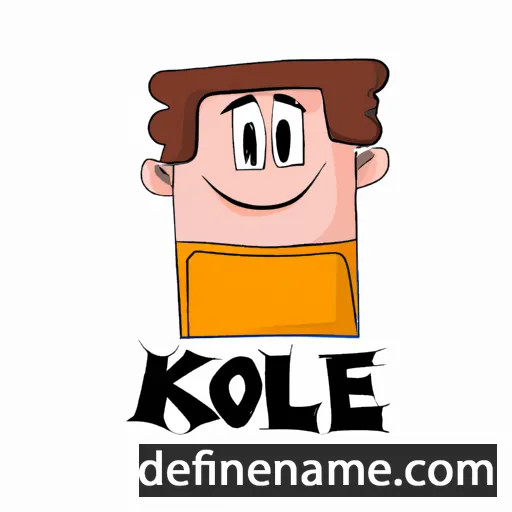 cartoon of the name Kole