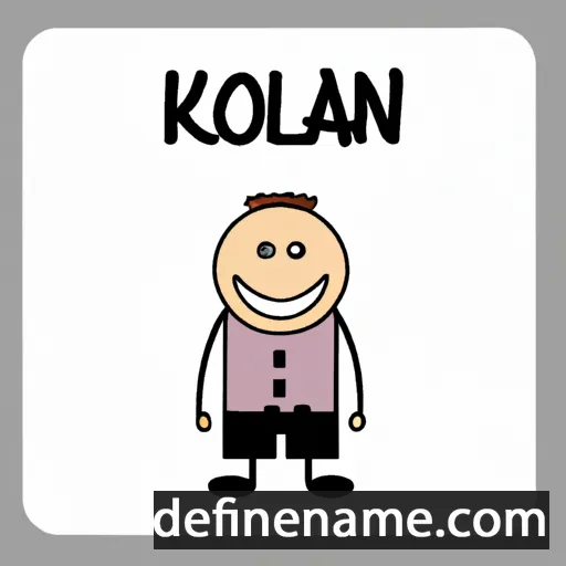 cartoon of the name Kolman