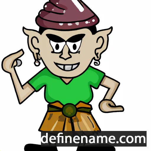 cartoon of the name Komang