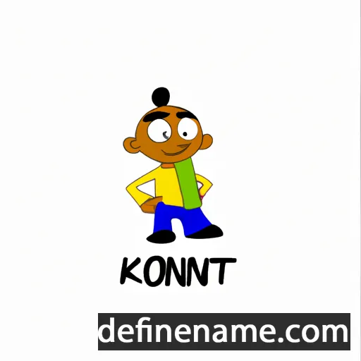 cartoon of the name Konjit