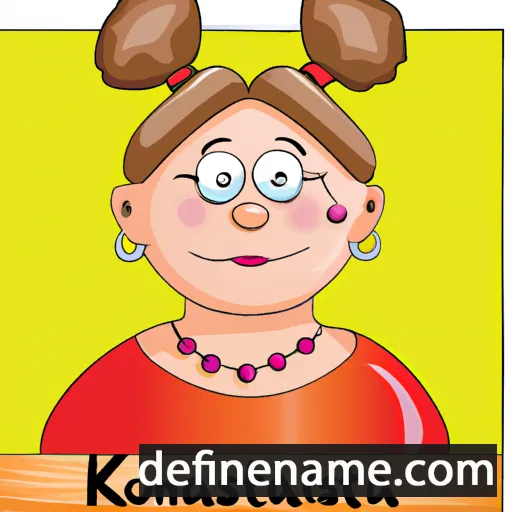 cartoon of the name Konstadina