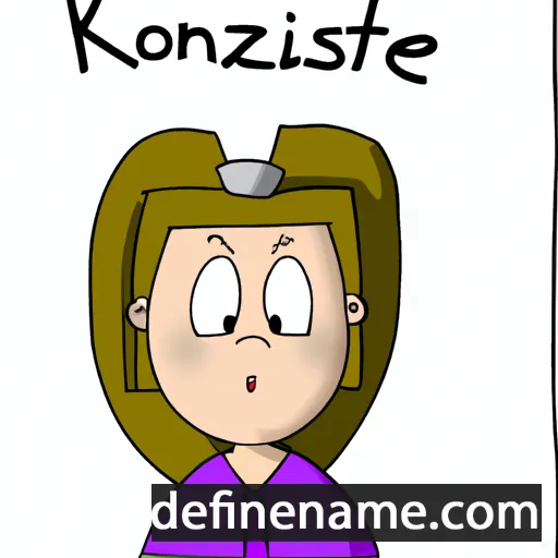 cartoon of the name Konstanze