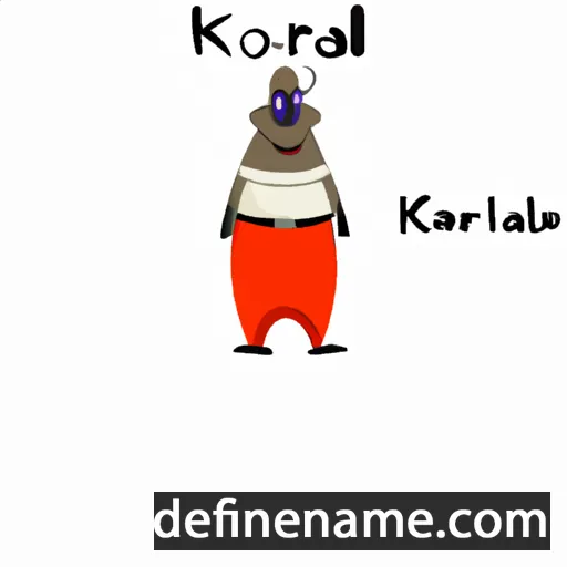 cartoon of the name Koralo