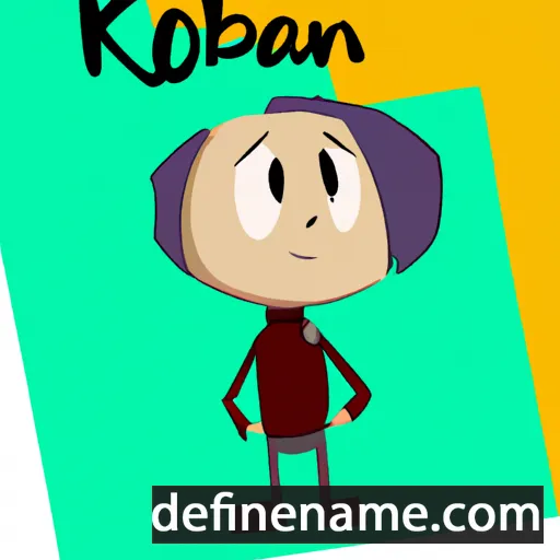 cartoon of the name Korbin