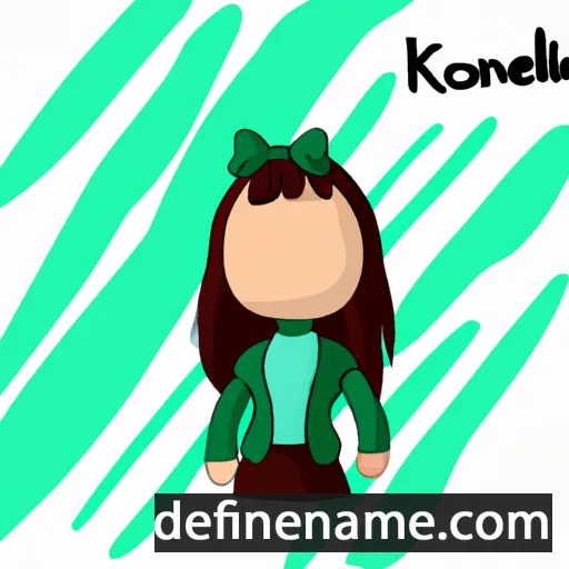 cartoon of the name Kornélia