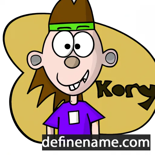 cartoon of the name Kory