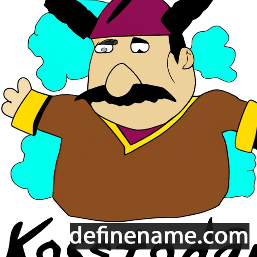 cartoon of the name Kostadin