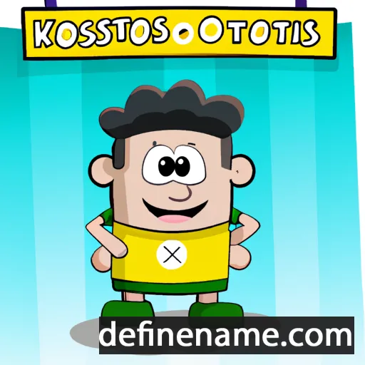 cartoon of the name Kostakis