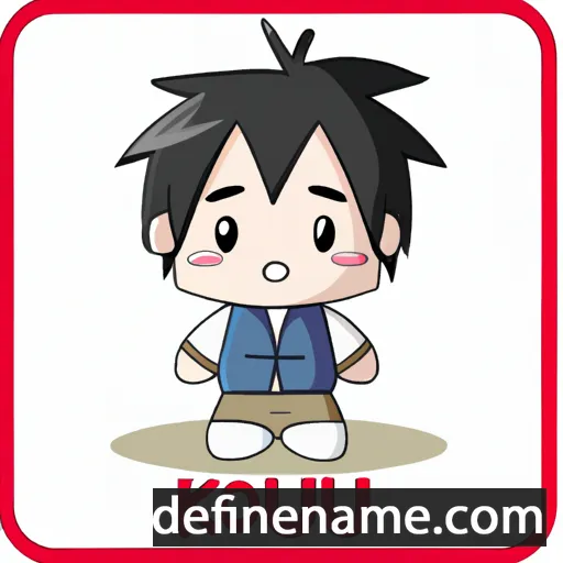 cartoon of the name Kouji