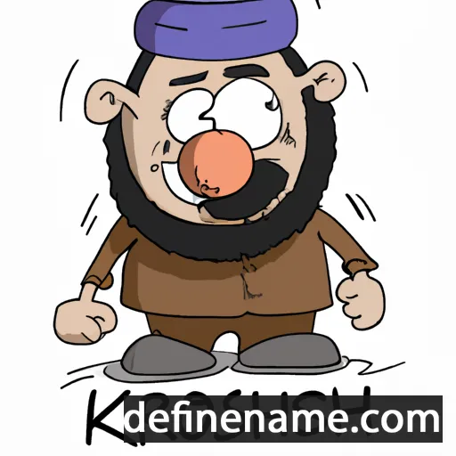 cartoon of the name Kourosh