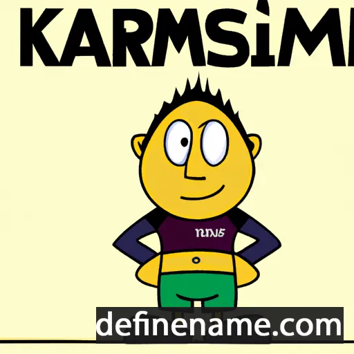 cartoon of the name Krasimir