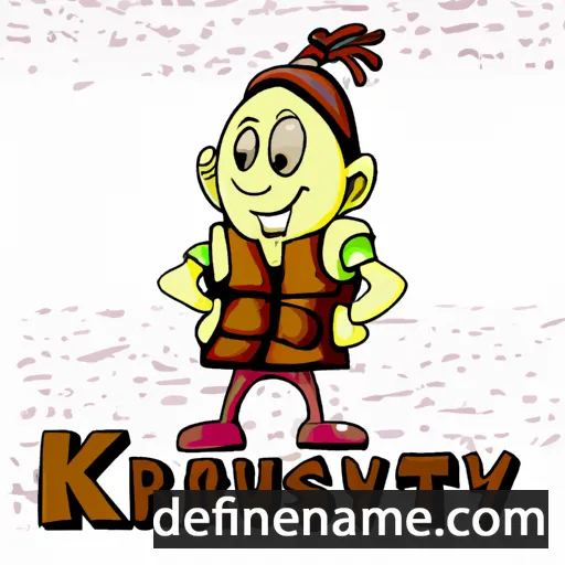 cartoon of the name Krastyu