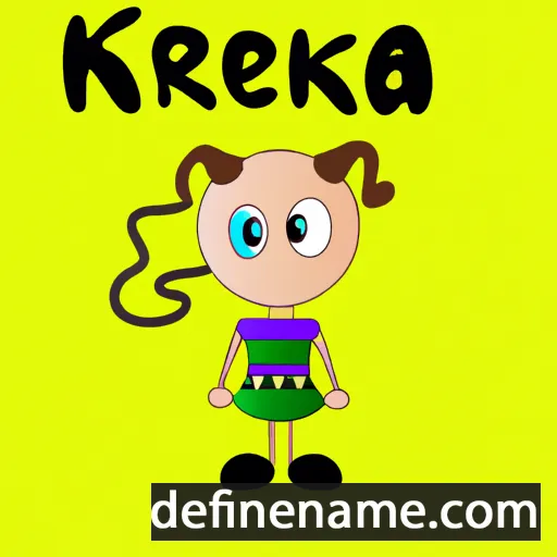 cartoon of the name Kreka