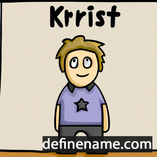 cartoon of the name Krištof