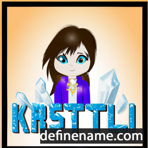 cartoon of the name Kristal