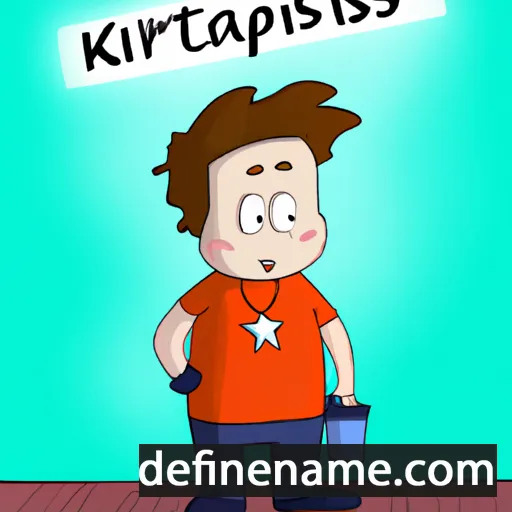 cartoon of the name Kristaps