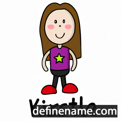 cartoon of the name Kristel