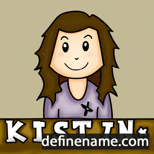 cartoon of the name Kristen