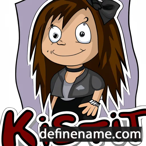 cartoon of the name Kristi