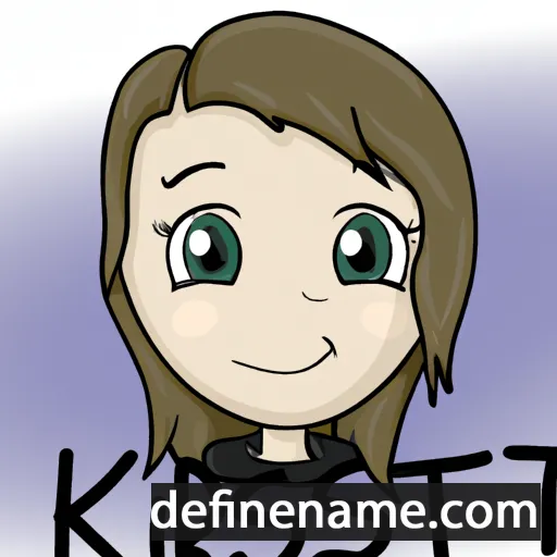 cartoon of the name Kristie