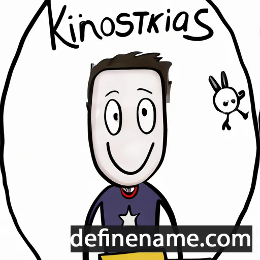 cartoon of the name Kristijonas