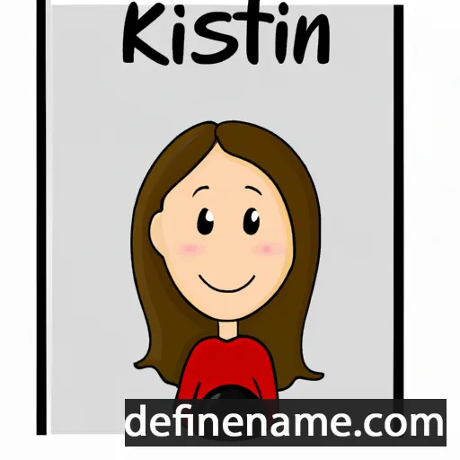 cartoon of the name Kristin