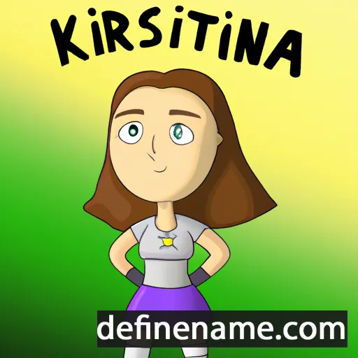 cartoon of the name Kristina