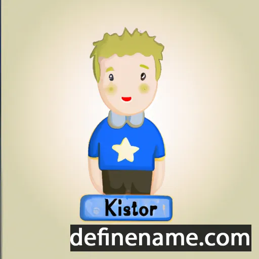 cartoon of the name Kristofer