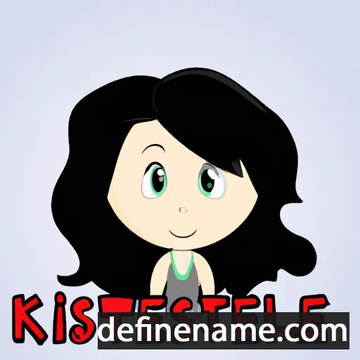 cartoon of the name Krystelle