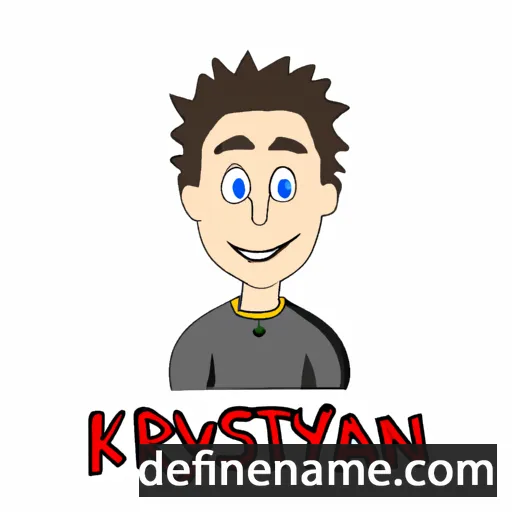 cartoon of the name Krystian