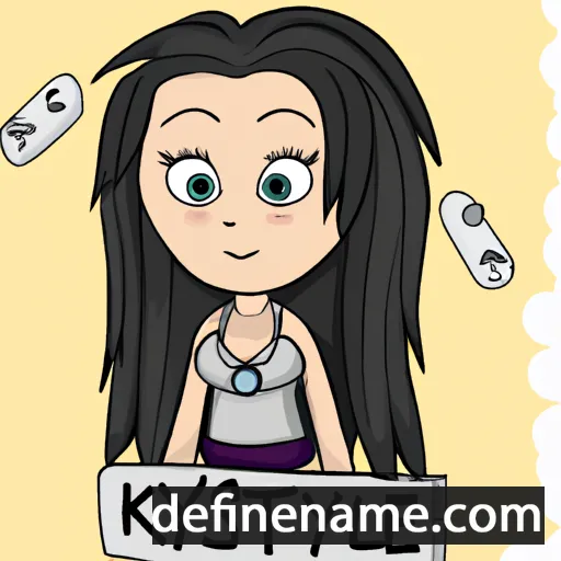 cartoon of the name Krystle