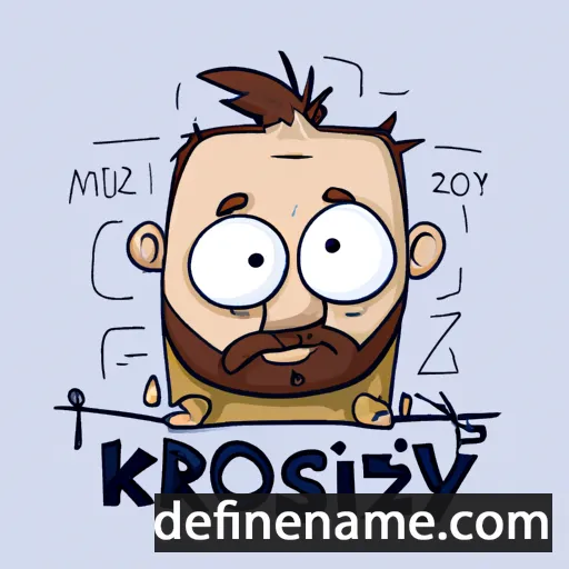 cartoon of the name Krzysztof