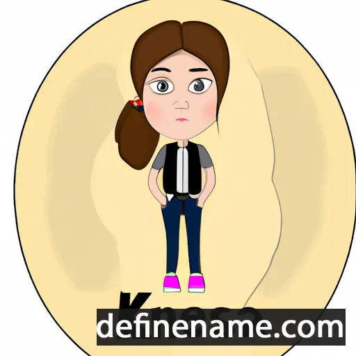 cartoon of the name Ksenia